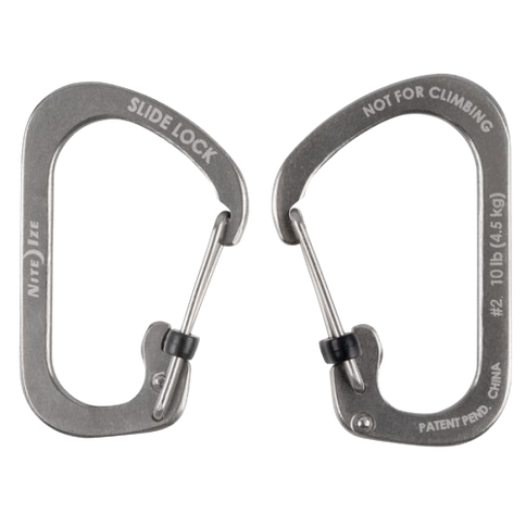 Imagem do produto MOSQUETAO NITE IZE CARABINER SLIDELOCK 2 ACO INOX - CSL2-11-R6